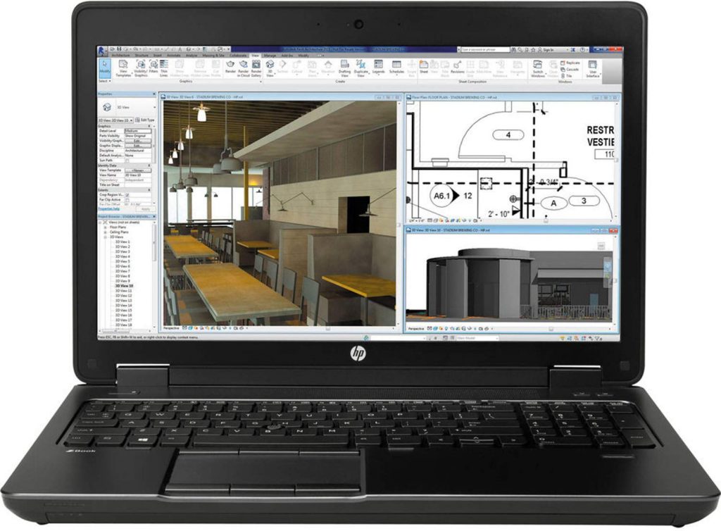 لپ تاپ اچ پی زدبوک HP Zbook 17 G2 پردازنده Core i7 نسل چهارم گرافیک انویدیا کوادرو
