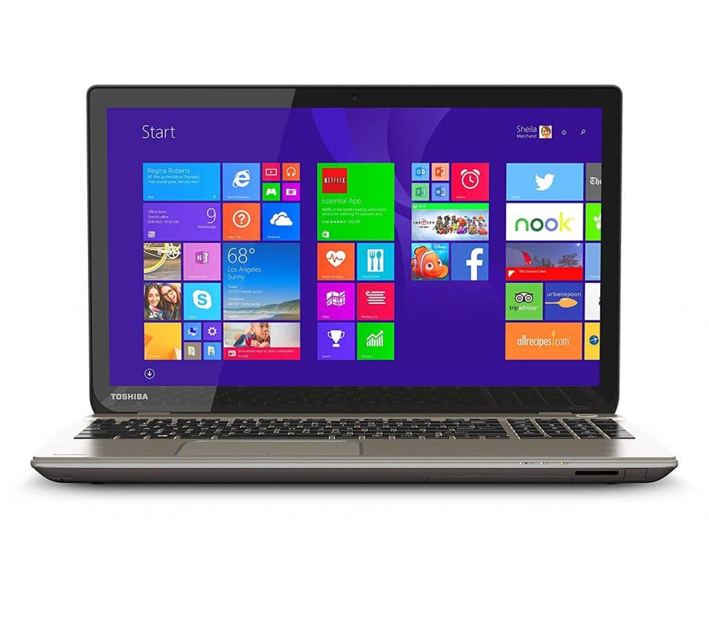 لپ تاپ استوک اروپایی توشیبا ستالايت مدل Toshiba Satellite P55T-B5154 صفحه 15.6 اینچی لمسی پردازنده Core i7 نسل چهارم گرافیک دو گیگ AMD Radeon R9