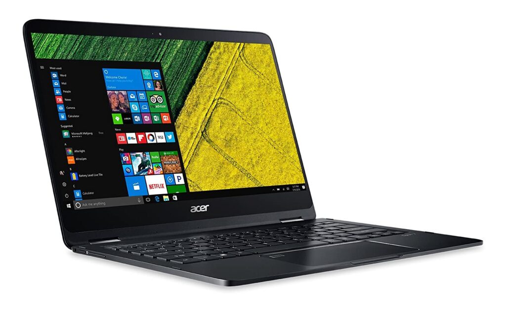 لپ تاپ ایسر Acer Spin 7 صفحه لمسی 14 اینچی 360 درجه پردازنده Core i7 نسل هفتم گرافیک اینتل اچ دی 615