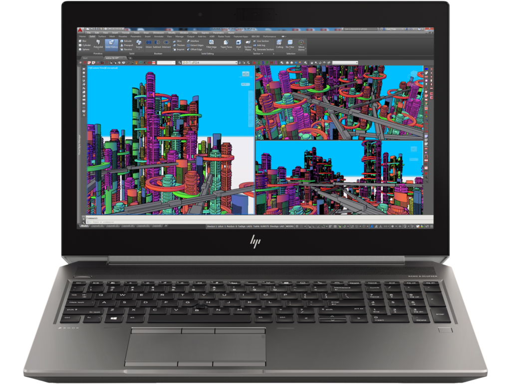 لپ تاپ استوک زدبوک HP Zbook 15 G5 i7-8850H/32 GB/512 GB/4GB NVIDIA P1000
