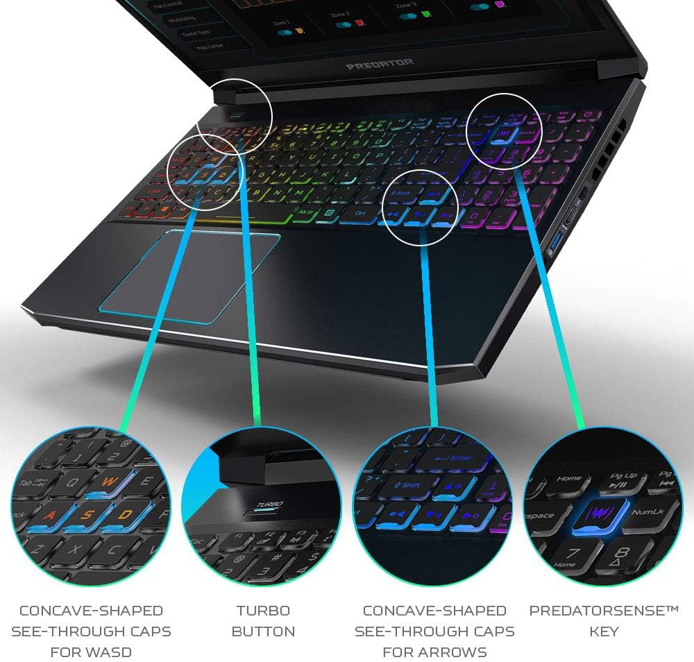 مشخصات کامل لپ تاپ Acer مدل Acer Predator Helios 300 PH315-53-556S
