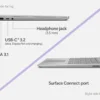 سرفیس لپ تاپ استوک Surface Laptop GO 3 Core i5-1235U/ 8GB/ 256GB/Intel® Iris™ XE