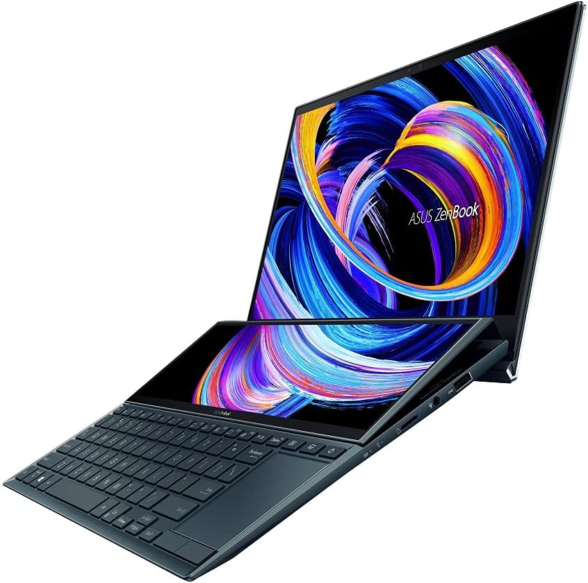 لپ تاپ گیمینگ استوک لمسی ایسوس ASUS ZenBook UX482 (Dual Screen) i7-1195G7 /16GB /512GB /2GB NVIDIA