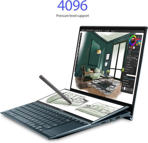 لپ تاپ گیمینگ استوک لمسی ایسوس ASUS ZenBook UX482 (Dual Screen) i7-1195G7 /16GB /512GB /2GB NVIDIA