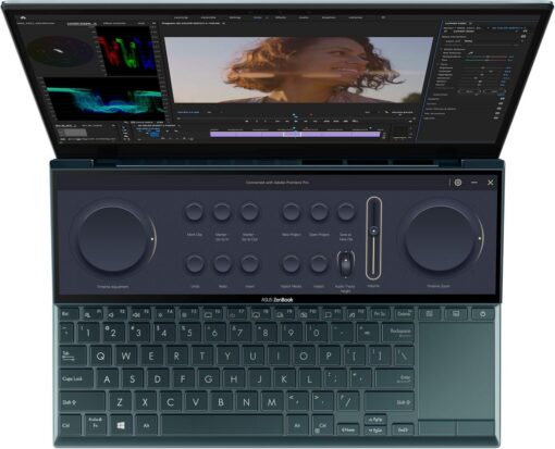 لپ تاپ گیمینگ استوک لمسی ایسوس ASUS ZenBook UX482 (Dual Screen) i7-1195G7 /16GB /512GB /2GB NVIDIA