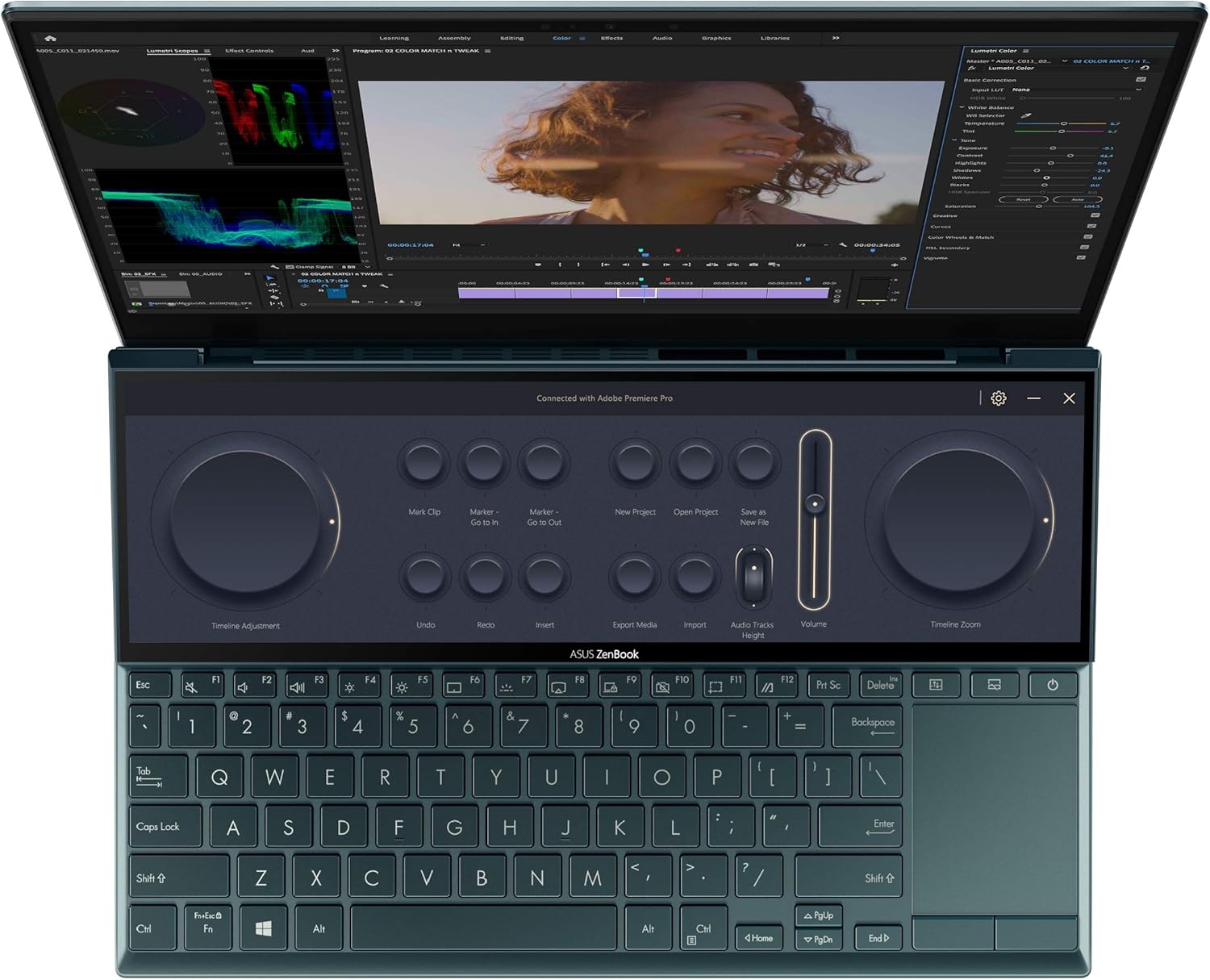 لپ تاپ گیمینگ استوک لمسی ایسوس ASUS ZenBook UX482 (Dual Screen) i7-1195G7 /16GB /512GB /2GB NVIDIA