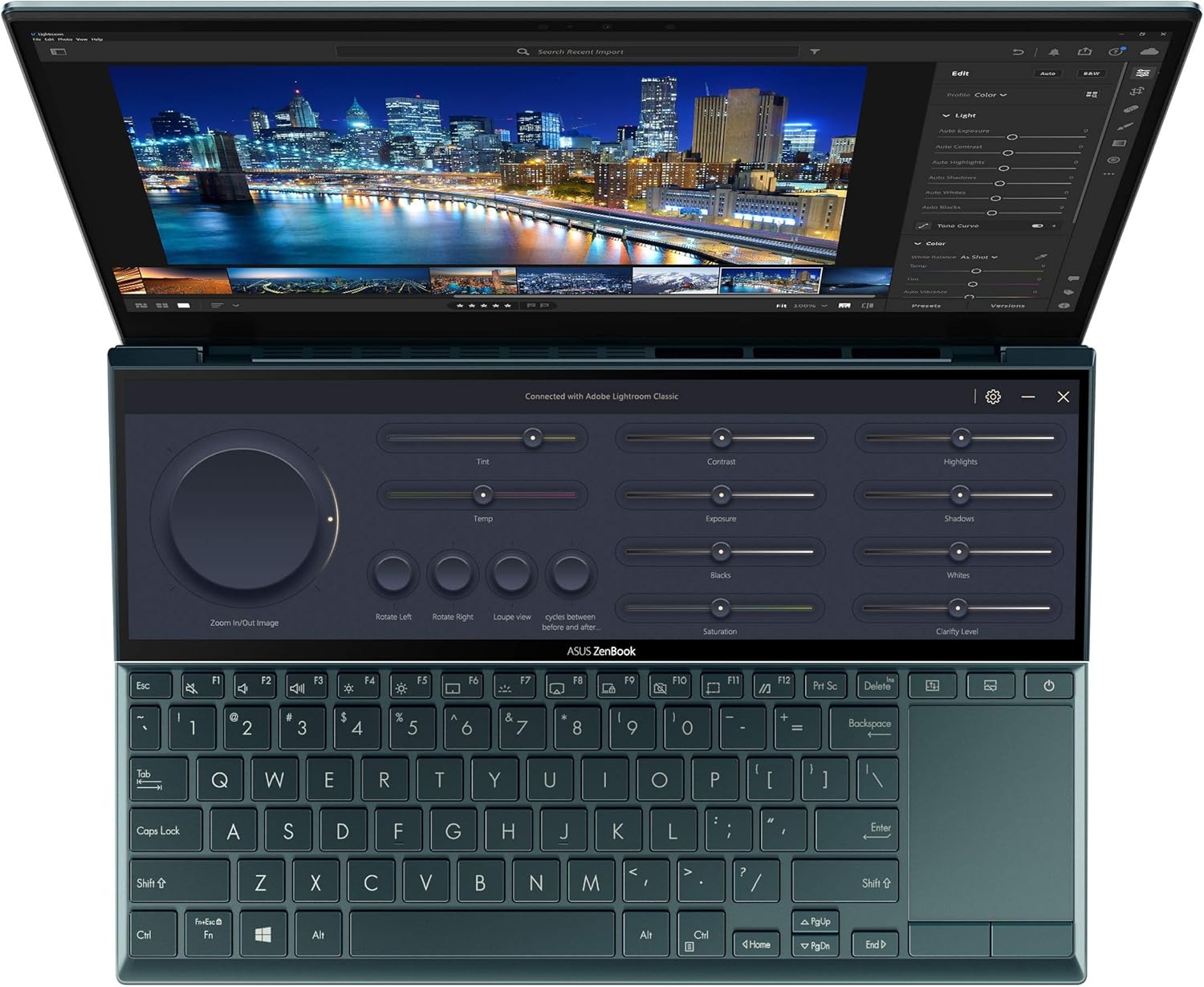 لپ تاپ گیمینگ استوک لمسی ایسوس ASUS ZenBook UX482 (Dual Screen) i7-1195G7 /16GB /512GB /2GB NVIDIA