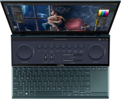 لپ تاپ گیمینگ استوک لمسی ایسوس ASUS ZenBook UX482 (Dual Screen) i7-1195G7 /16GB /512GB /2GB NVIDIA