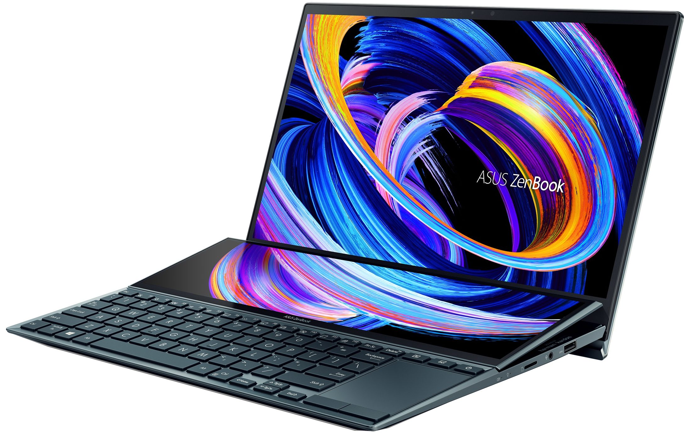 لپ تاپ گیمینگ استوک لمسی ایسوس ASUS ZenBook UX482 (Dual Screen) i7-1195G7 /16GB /512GB /2GB NVIDIA