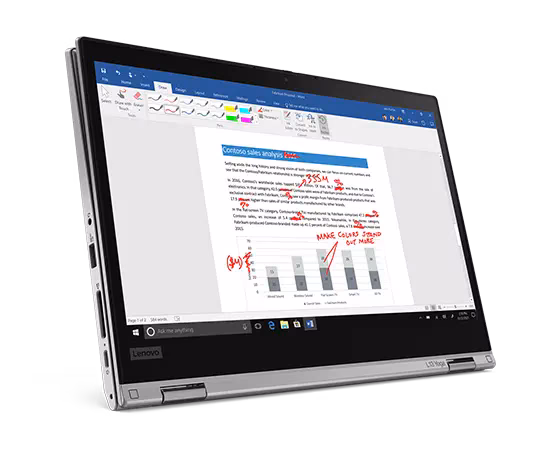 لپتاپ استوک لمسی لنوو Lenovo ThinkPad L13 Yoga Gen 2 Core i5-1145G7 /16 GB /256 GB - Image 3